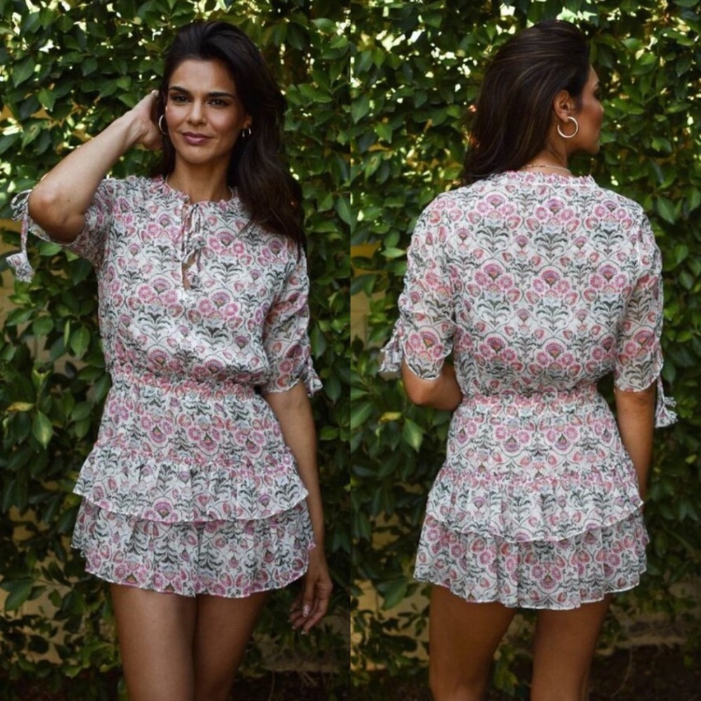 NEW NWT MISA Los Angeles Becca Mini Dress In Floral Print